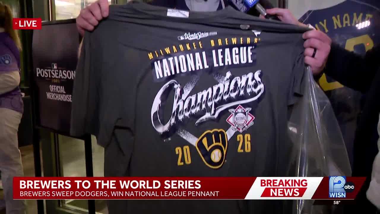 Where to buy Brewers World Series and NLCS champs merchandise — WISN 12 Milwaukee, New York Business news