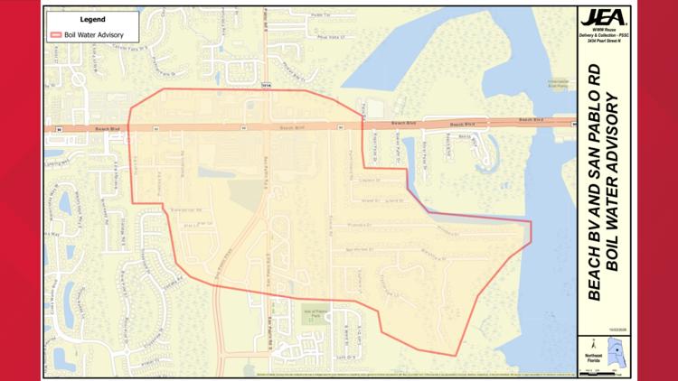 Boil Water Advisory in place for parts of San Pablo Road after water main break — First Coast News Local, New York Community news